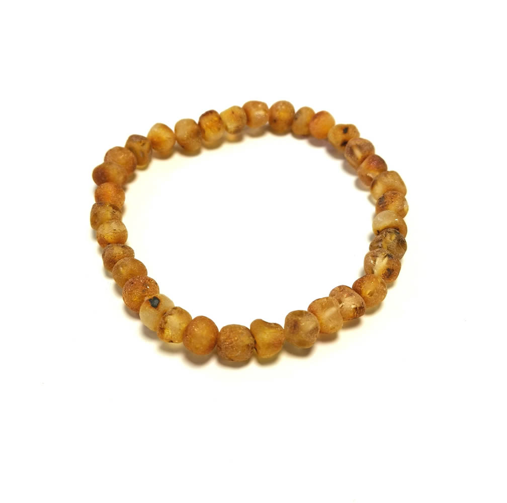 Adult Unpolished Baroque Amber Bracelet